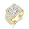 Thumbnail Image 2 of 1 CT. T.W. Cushion-Shaped Multi-Diamond Frame Ring in 10K Gold