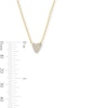 Thumbnail Image 4 of 1/10 CT. T.W. Heart-Shaped Certified Lab-Grown Multi-Diamond Necklace in 10K Gold (F/VS2)