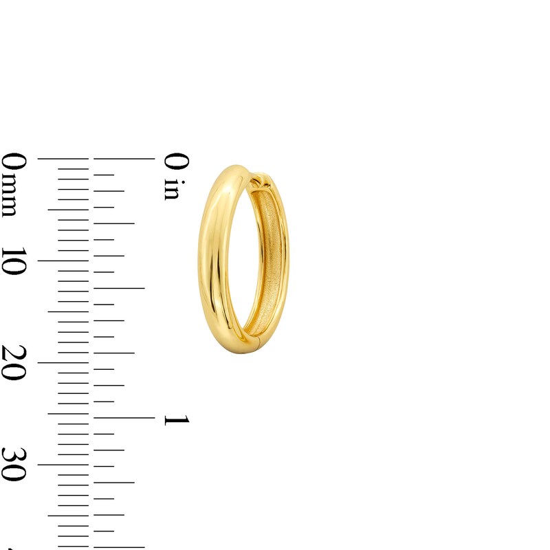 Main Image 3 of 17.6mm Hoop Earrings in Sterling Silver with 18K Gold Plate