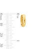 Thumbnail Image 3 of 11.8mm Huggie Hoop Earrings in Sterling Silver with 18K Gold Plate