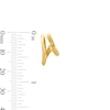 Thumbnail Image 3 of 17.3mm Split Open Hoop Earrings in Sterling Silver with 18K Gold Plate