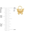 Thumbnail Image 3 of Butterfly Earring Charm in Sterling Silver with 18K Gold Plate