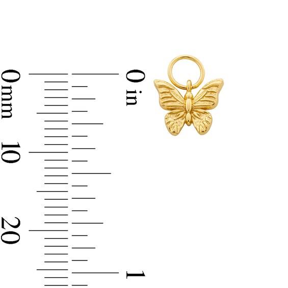 Butterfly Earring Charm in Sterling Silver with 18K Gold Plate