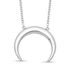 Thumbnail Image 1 of Crescent Moon Necklace in Sterling Silver