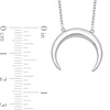 Thumbnail Image 2 of Crescent Moon Necklace in Sterling Silver