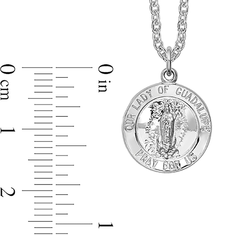 Main Image 2 of Our Lady of Guadalupe Medallion Pendant in Sterling Silver