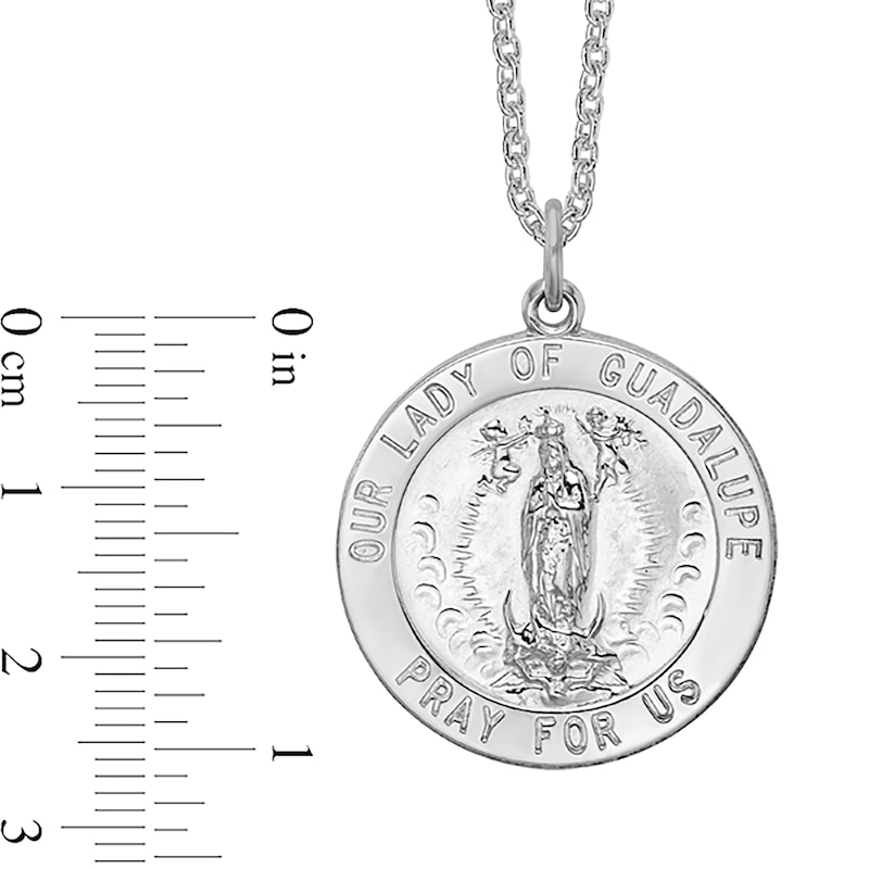 Main Image 2 of Our Lady of Guadalupe Medal Pendant in Sterling Silver