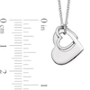 Thumbnail Image 2 of Entwined Tilted Hearts Pendant in Sterling Silver