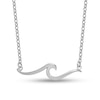 Thumbnail Image 1 of Wave Necklace in Sterling Silver