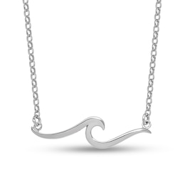 Wave Necklace in Sterling Silver