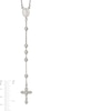 Thumbnail Image 2 of Beaded Rosary Necklace in Sterling Silver - 25”