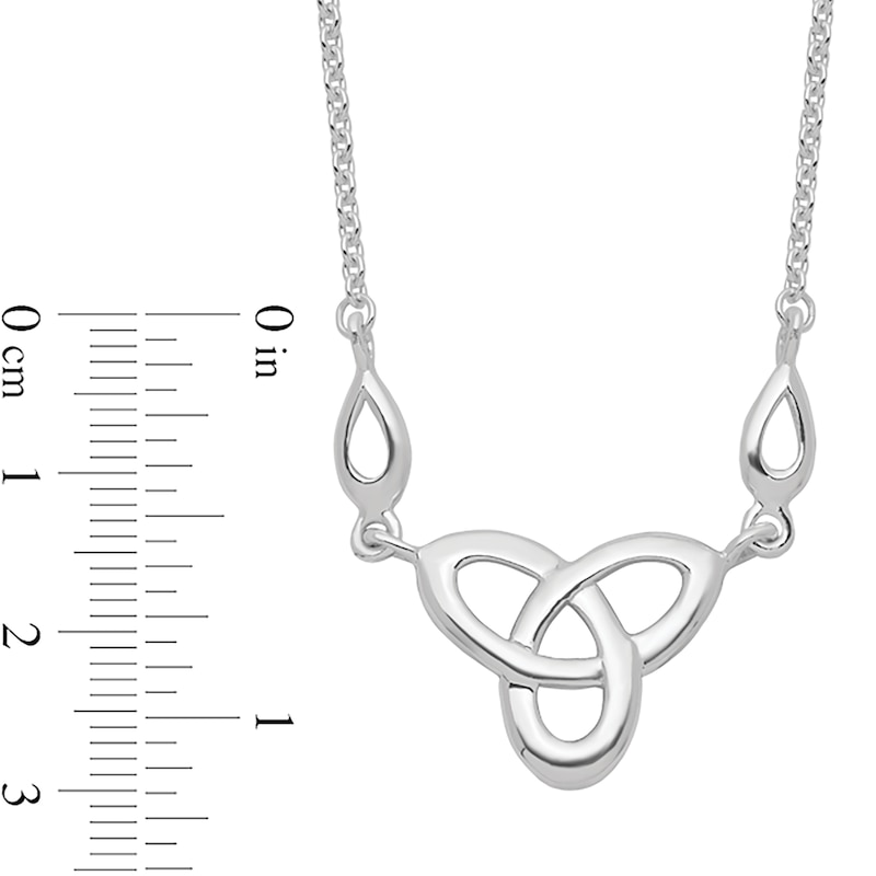 Main Image 2 of Celtic Knot Necklace in Sterling Silver