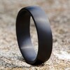 Thumbnail Image 4 of 6.0mm Satin Engravable Wedding Band in Tantalum (1-2 lines)