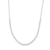 Thumbnail Image 1 of 2 CT. T.W. Certified Lab-Grown Diamond Graduated Line Necklace in 10K White Gold (F/VS2)