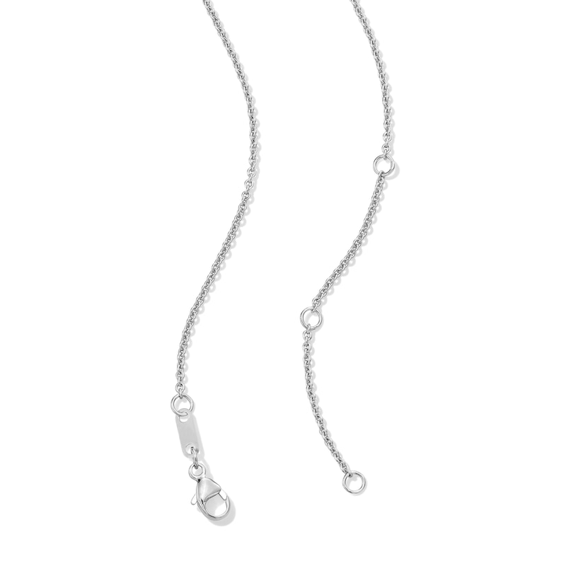 Main Image 2 of 2 CT. T.W. Certified Lab-Grown Diamond Graduated Line Necklace in 10K White Gold (F/VS2)