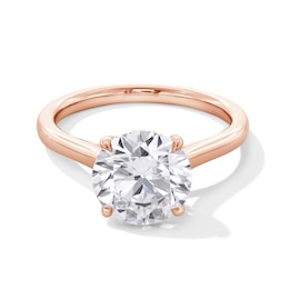 3 CT. Certified Lab-Grown Diamond Solitaire Engagement Ring in 14K Rose Gold (F/VS2)