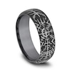 Thumbnail Image 2 of 8.0mm Satin Viking Compass Engravable Wedding Band in Tantalum (1-2 lines)