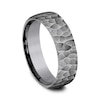 Thumbnail Image 2 of 6.5mm Hammered Finish Engravable Wedding Band in Tantalum (1-2 lines)