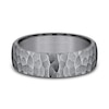 Thumbnail Image 3 of 6.5mm Hammered Finish Engravable Wedding Band in Tantalum (1-2 lines)