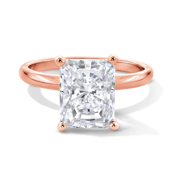 CT. Radiant-Cut Certified Lab-Grown Diamond Solitaire Engagement Ring in 14K Rose Gold (F/Vs2