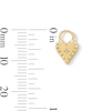 Thumbnail Image 3 of Certified Lab-Grown Diamond Accent Heart Earring Charm in Sterling Silver with 18K Gold Plate (F/VS2)