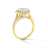 Thumbnail Image 2 of 3-5/8 CT. T.W. Heart-Shaped Certified Lab-Grown Diamond Frame Split Shank Engagement Ring in 14K Gold (F/VS2)