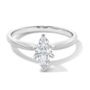 Thumbnail Image 1 of 1/2 CT. Marquise-Cut Diamond Solitaire Engagement Ring in 14K White Gold (I/I2)
