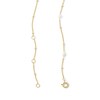 Thumbnail Image 3 of Baroque Freshwater Cultured Pearl and Bead Station Necklace in Sterling Silver with 18K Gold Plate - 16"