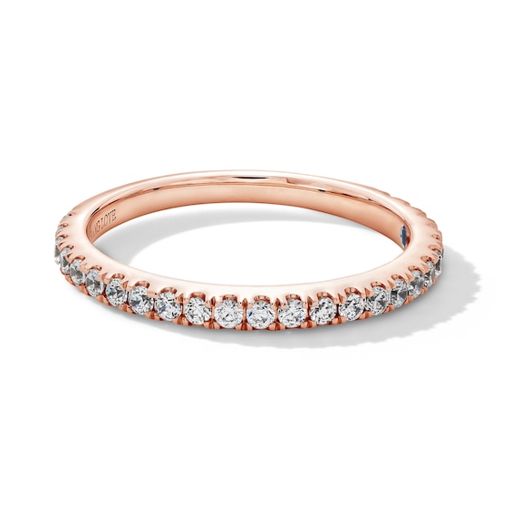 Vera Wang Love Collection 1/3 CT. T.w. Certified Lab-Grown Diamond Anniversary Band in 14K Rose Gold (F/Vs2