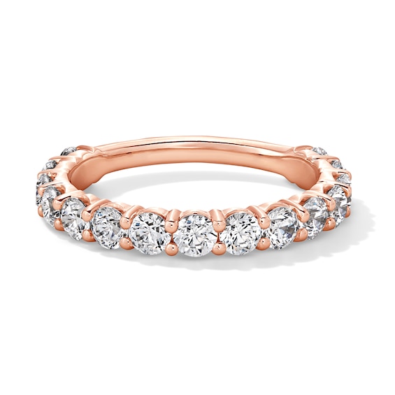 Vera Wang Love Collection 1-3/8 CT. T.w. Certified Lab-Grown Diamond Anniversary Band in 14K Rose Gold (F/Vs2)