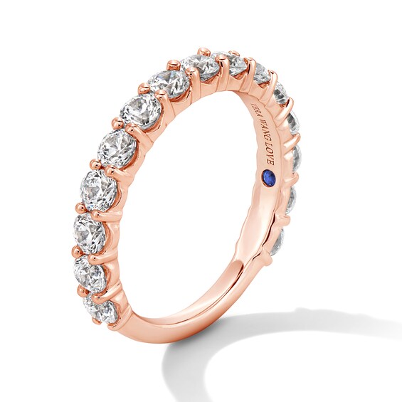 Vera Wang Love Collection 1-3/8 CT. T.w. Certified Lab-Grown Diamond Anniversary Band in 14K Rose Gold (F/Vs2)