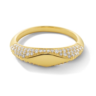 1/2 CT. T.W. Lab-Grown Diamond Edge Geometric Ring in 10K Gold (F/VS2)
