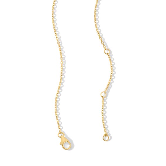 1 CT. T.w. Certified Lab-Grown Multi-Diamond Geometric Dangle Station Necklace in 10K Gold (F/Vs2)