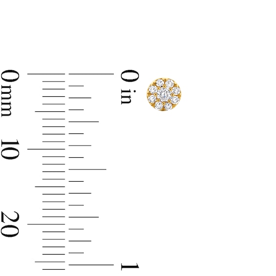 1/6 CT. T.w. Lab-Grown Multi-Diamond Stud Earrings in 10K Gold (F/Vs2)