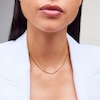 Thumbnail Image 2 of 1/6 CT. T.W. Certified Lab-Grown Diamond Five Stone Bead Chain Necklace in Sterling Silver with 18K Gold Plate - 16"
