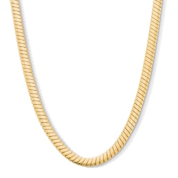 6.0mm Snake Chain Necklace in Solid Sterling Silver with 18K Gold Plate