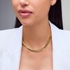 Thumbnail Image 2 of 6.0mm Snake Chain Necklace in Solid Sterling Silver with 18K Gold Plate