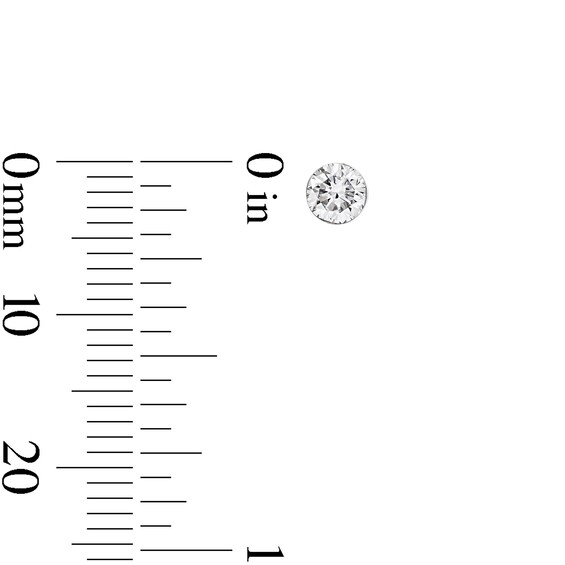 CT. T.w. Certified Lab-Grown Diamond Solitaire Stud Earrings in 10K White Gold (F/Vs2