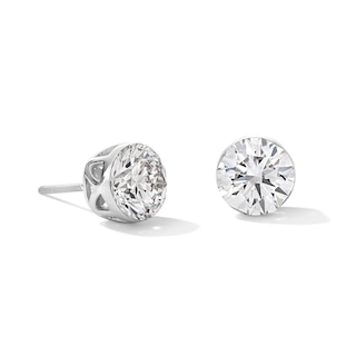 4 CT. T.W. Lab-Grown Diamond Solitaire Stud Earrings in 10K White Gold (F/VS2)