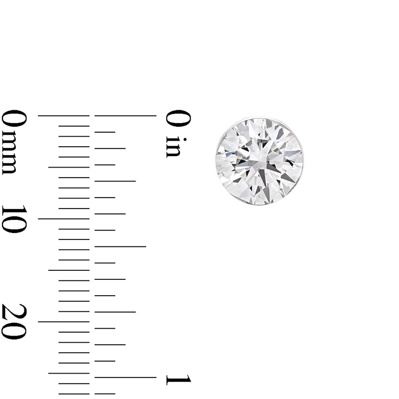 Main Image 2 of 3 CT. T.W. Certified Lab-Grown Diamond Solitaire Stud Earrings in 10K White Gold (F/VS2)