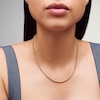 Thumbnail Image 2 of 3.0mm Bead Strand Necklace In Hollow Sterling Silver with 18K Gold Plate
