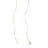 Thumbnail Image 3 of Pink Sapphire and 1/5 CT. T.W. Certified Lab-Grown Diamond Gradient Necklace in Sterling Silver with 18K Gold Plate