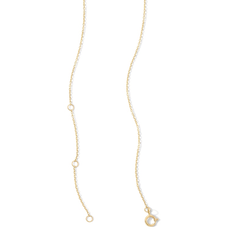 Main Image 3 of Pink Sapphire and 1/5 CT. T.W. Certified Lab-Grown Diamond Gradient Necklace in Sterling Silver with 18K Gold Plate