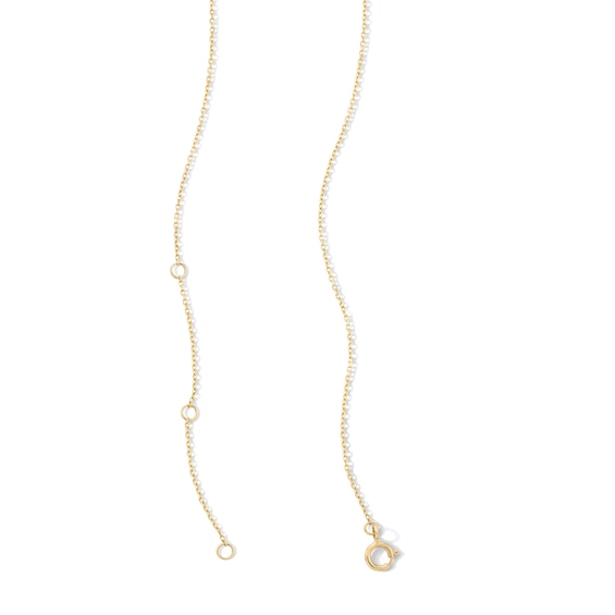 Baguette-Cut Pink Sapphire Solitaire Necklace in 10K Gold - 16"
