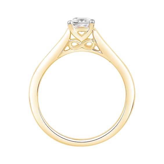 3/4 CT. T.w. Princess-Cut Diamond Engagement Ring in 14K Gold