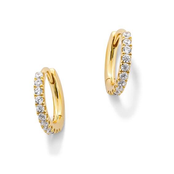 1/5 CT. T.w. Certified Lab-Grown Diamond Hoop Earrings in 10K Gold (F/Vs2)