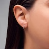 Thumbnail Image 2 of 1/5 CT. T.W. Certified Lab-Grown Diamond Hoop Earrings in 10K Gold (F/VS2)