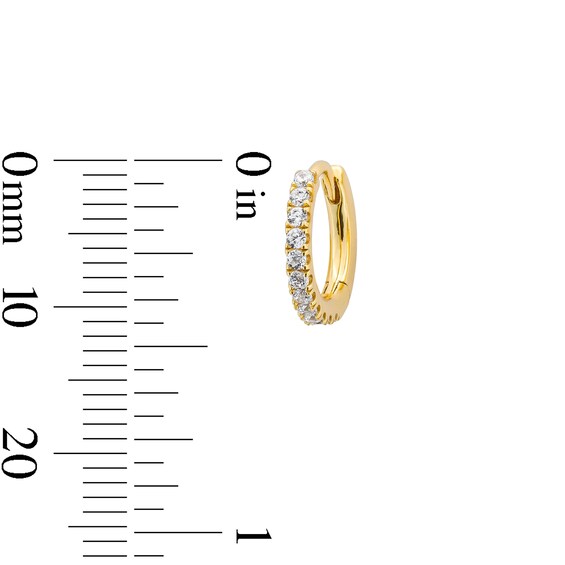 1/5 CT. T.w. Certified Lab-Grown Diamond Hoop Earrings in 10K Gold (F/Vs2)