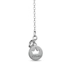 Thumbnail Image 2 of Enchanted Disney Villains Evil Queen Heart-Shaped Garnet and Diamond Poisoned Apple Pendant in Black Sterling Silver