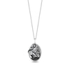 Thumbnail Image 1 of Enchanted Disney Villains Ursula Mother-of-Pearl and Diamond Coral Reef Pendant in Sterling Silver and Black Rhodium